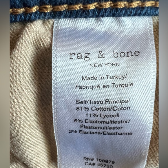 rag & bone High Rise Ankle Skinny Jeans - Picture 9 of 11